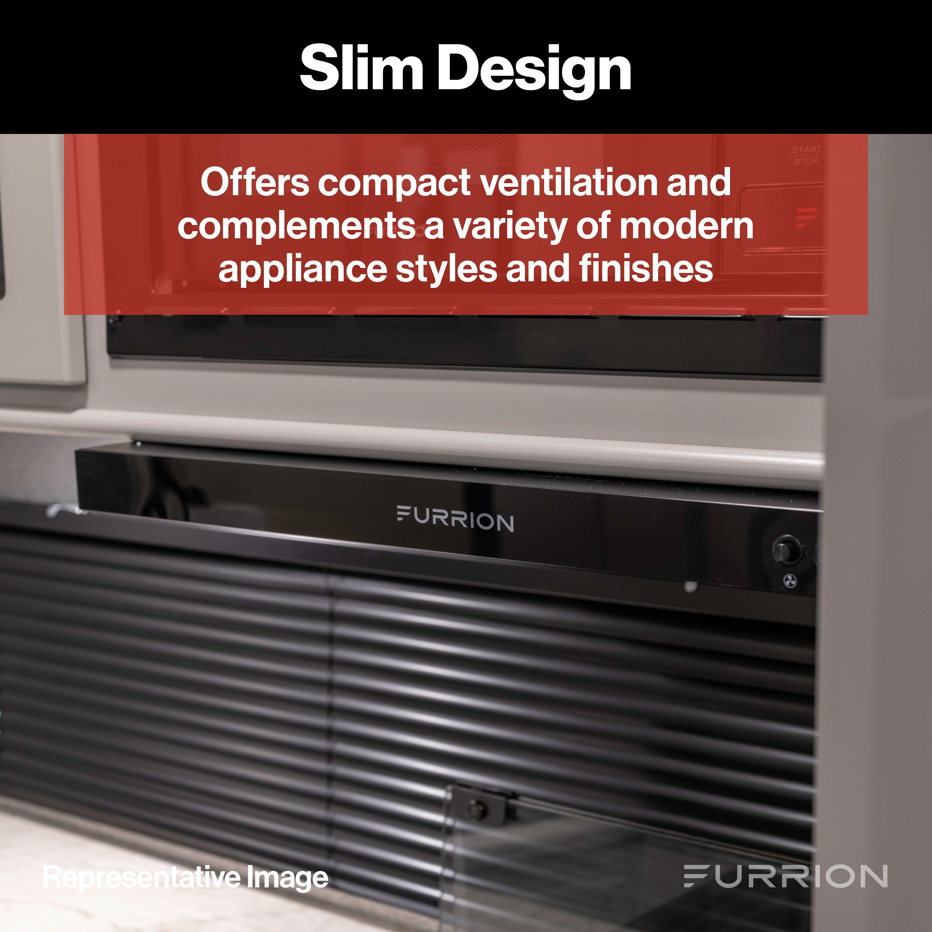 Furrion 12V Ductless RV Range Hood with Charcoal Filter