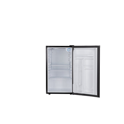 Everchill® by Furrion RV Refrigerator - 110V, 3.2 cu. ft., Black with Stainless Steel Trim