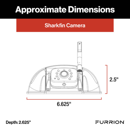 Furrion Vision S®+ RV Backup Camera System - 5" Monitor, Rear Sharkfin Camera #FOS5HTASF