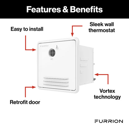 Furrion RV Tankless Gas Water Heater with Door - 2.4 GPM