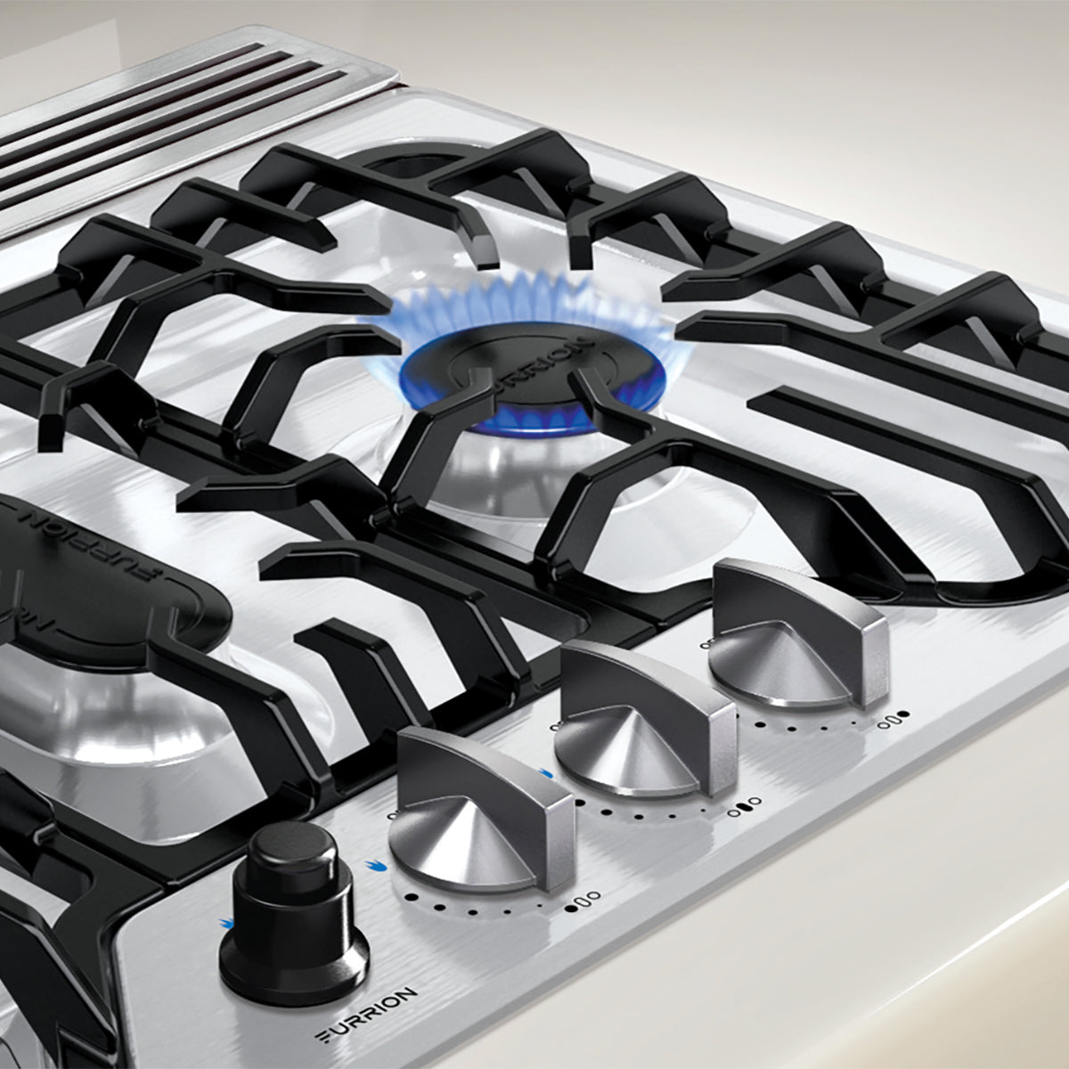 Furrion Chef Collection® 3-Burner Gas RV Cooktop - 24" Stainless Steel #FGH4ZSA-SS
