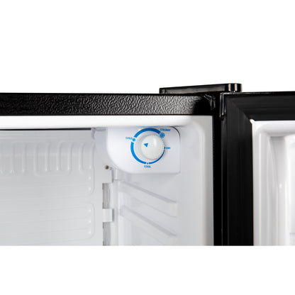Everchill® by Furrion RV Refrigerator - 110V, 3.2 cu. ft., Black with Stainless Steel Trim