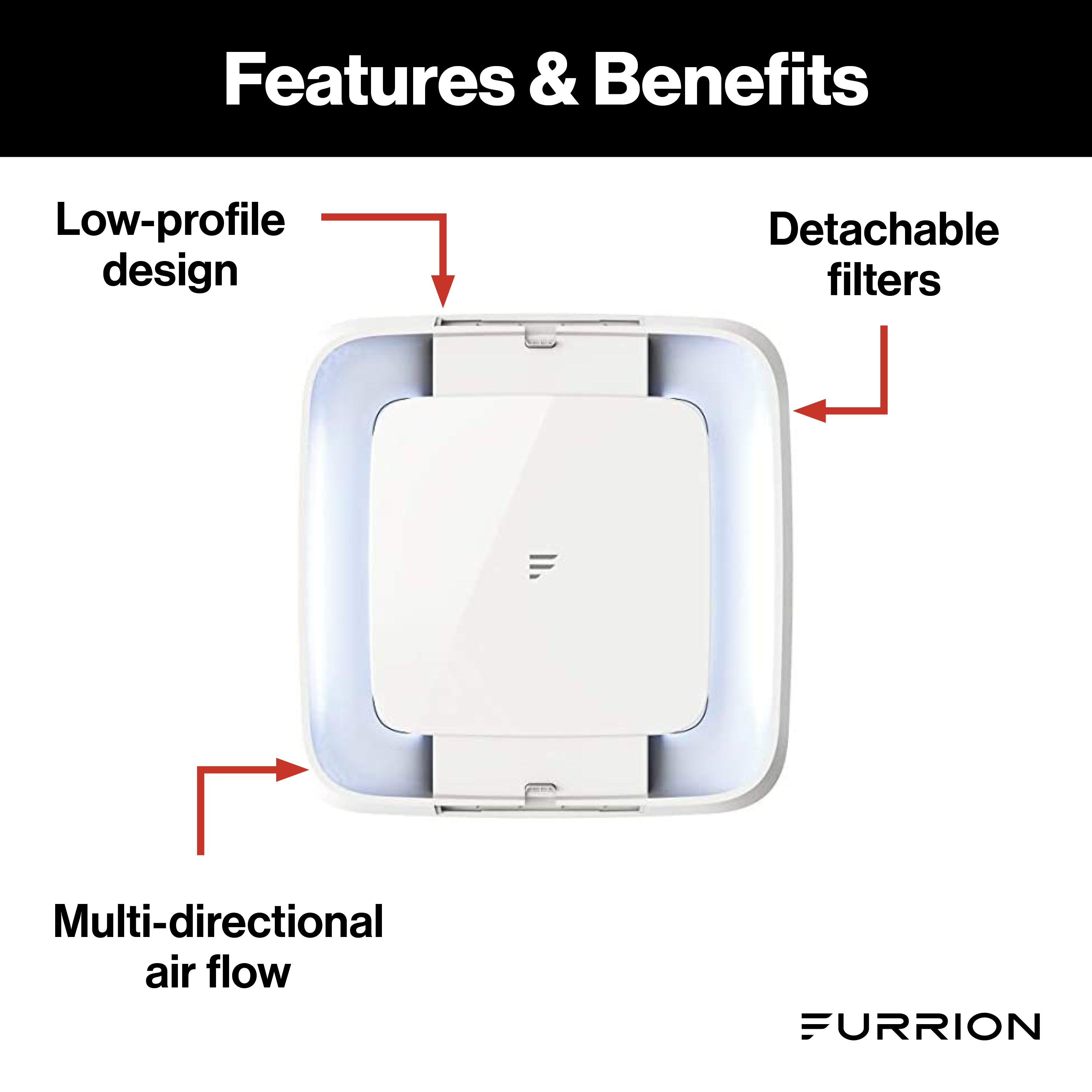 Furrion Chill® RV AC Air Distribution Box for Electronic Control/Thermostat with LED Light #FACT12LA-PS