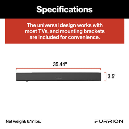 Furrion Aurora® 2.1 Outdoor Soundbar Speaker with Built-In Subwoofer #FSBNN30MST