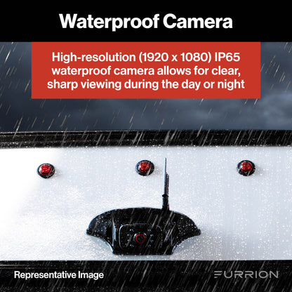 Furrion Vision S®+ RV Backup Camera System - 5" Monitor, Side Cameras, Rear Sharkfin Camera # FOS5HTAEN