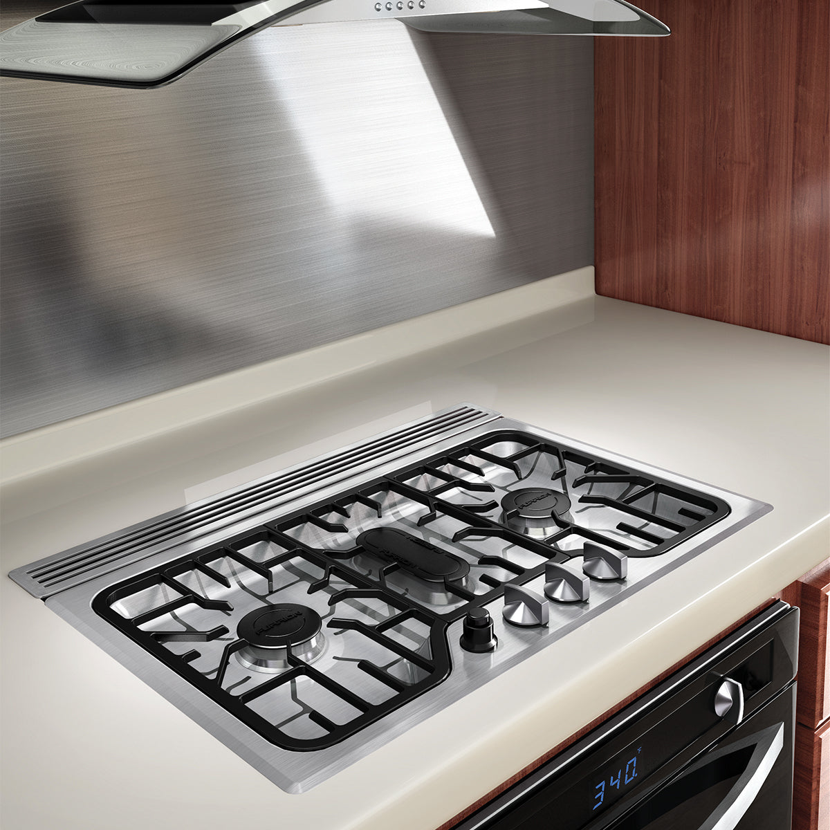 Furrion Chef Collection® 3-Burner Gas RV Cooktop - 24" Stainless Steel #FGH4ZSA-SS