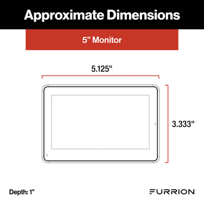 Furrion Vision S®+ RV Backup Camera System - 5" Monitor, Rear Sharkfin Camera #FOS5HTASF