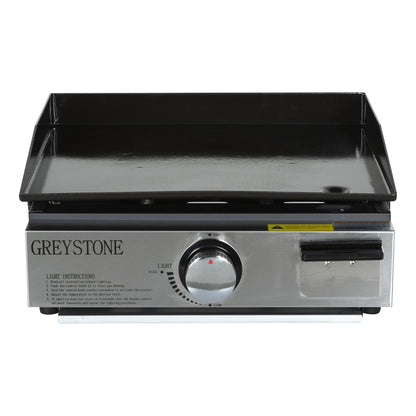 Greystone 17" Griddle/Grill Combo with Enamel Steel Cooking Plate & Grill Grate - 15,000 BTU LP Gas #BC1715D