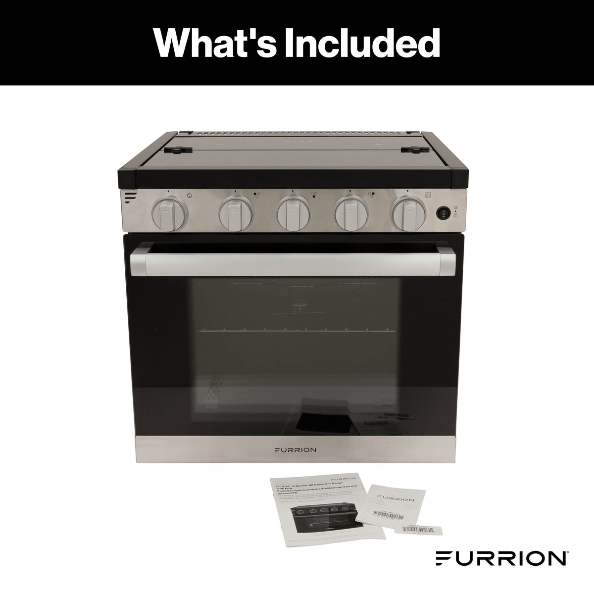 Furrion 3-Burner Gas RV Range with Flame Sense (FFD) - 21
