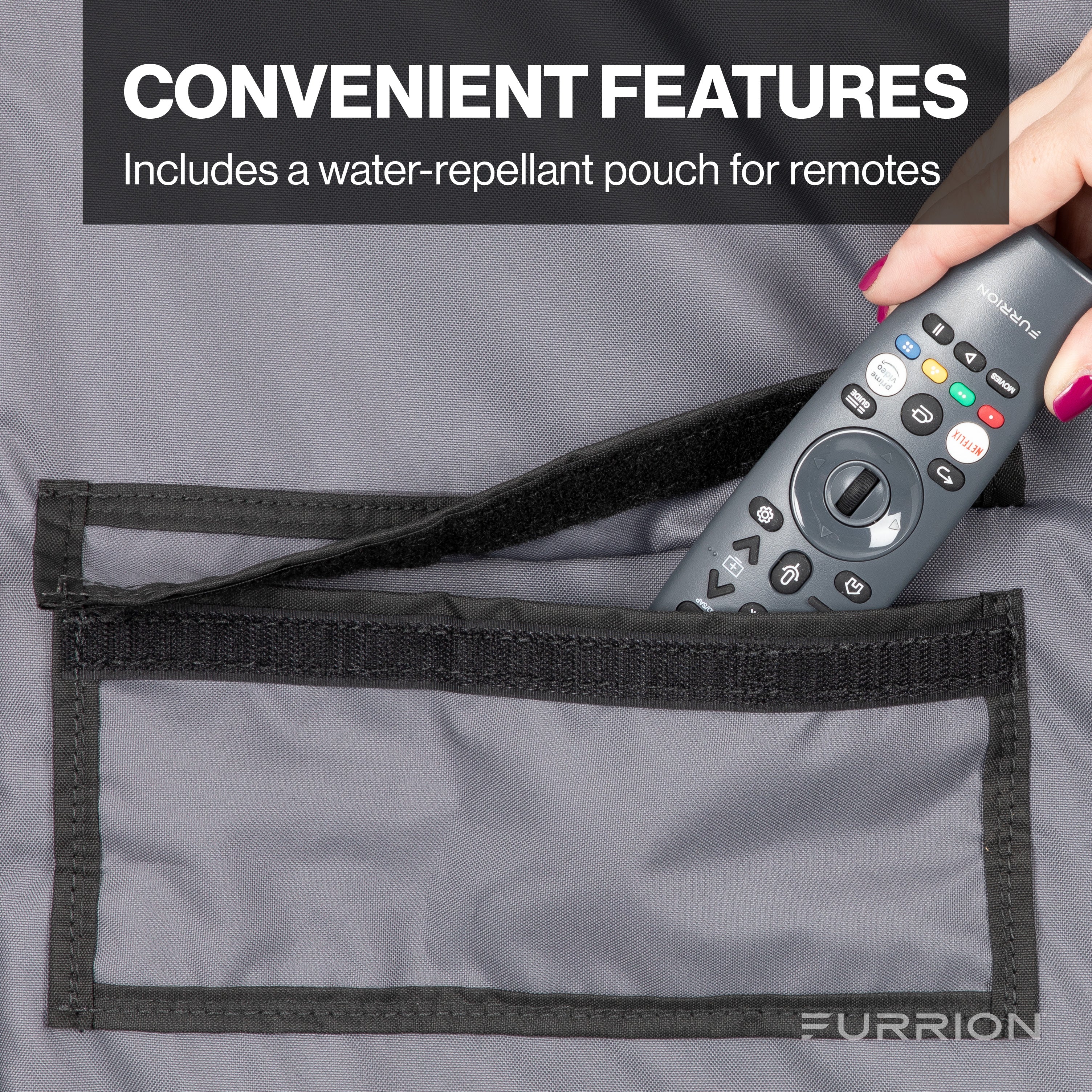 Furrion Aurora® Outdoor TV Cover - Grey TV-COVER-HOTSHOT