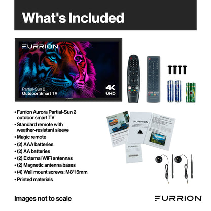 Furrion Aurora® Partial-Sun 2 4K LED Outdoor Smart TVAURORA-OUTDOOR-TV-PART-SUN-750