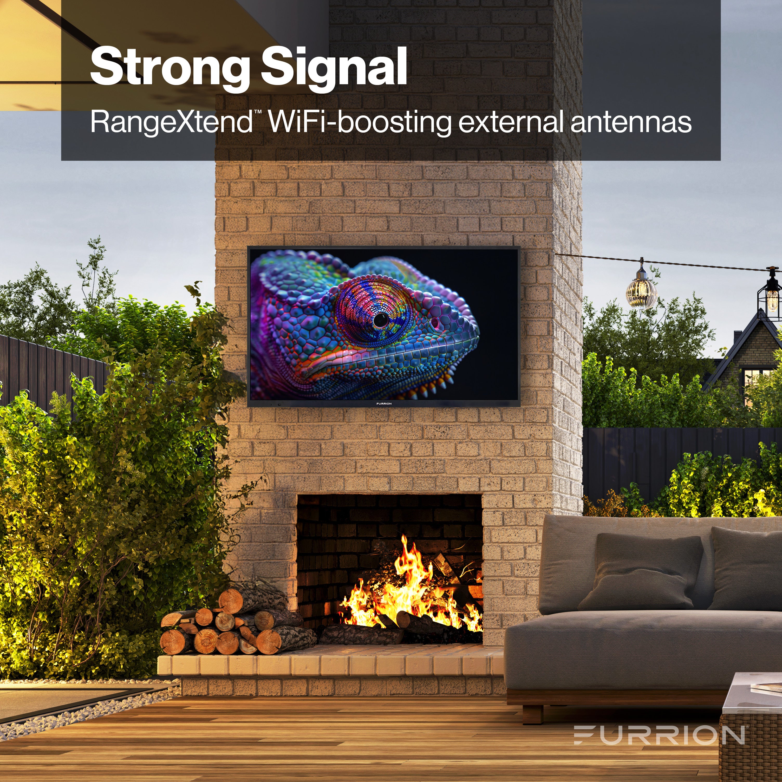 Furrion Aurora® Partial-Sun Premier 4K LED Outdoor Smart TV - 65" #FDUN65CSA2022260470