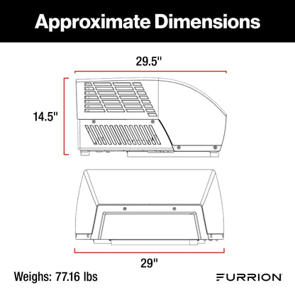 Furrion Chill® Cube 18K Variable Speed RV Rooftop Air Conditioner with Heat Pump CHILL-CUBE-R32-18K-HEAT-PUMP-DUCTED