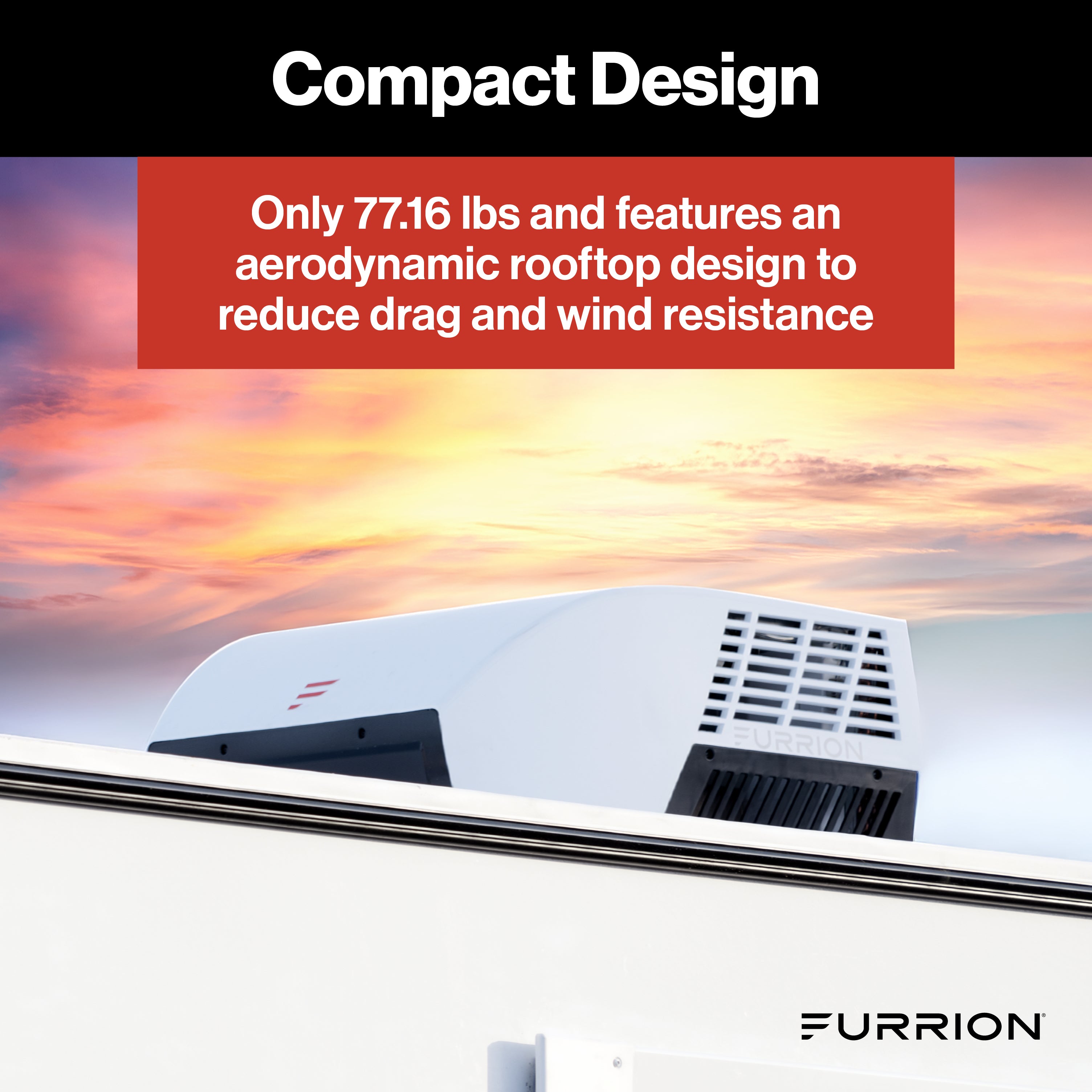 Furrion Chill® Cube 18K Variable Speed RV Rooftop Air Conditioner with Heat Pump CHILL-CUBE-R32-18K-HEAT-PUMP-DUCTED