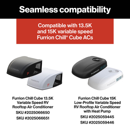 Furrion Chill® Cube Variable Speed Air Distribution Box with Remote for 13.5K & 15K (Excludes 15K Power Saver Unit) - White #FACT11QV3-PS-AM 2025066668