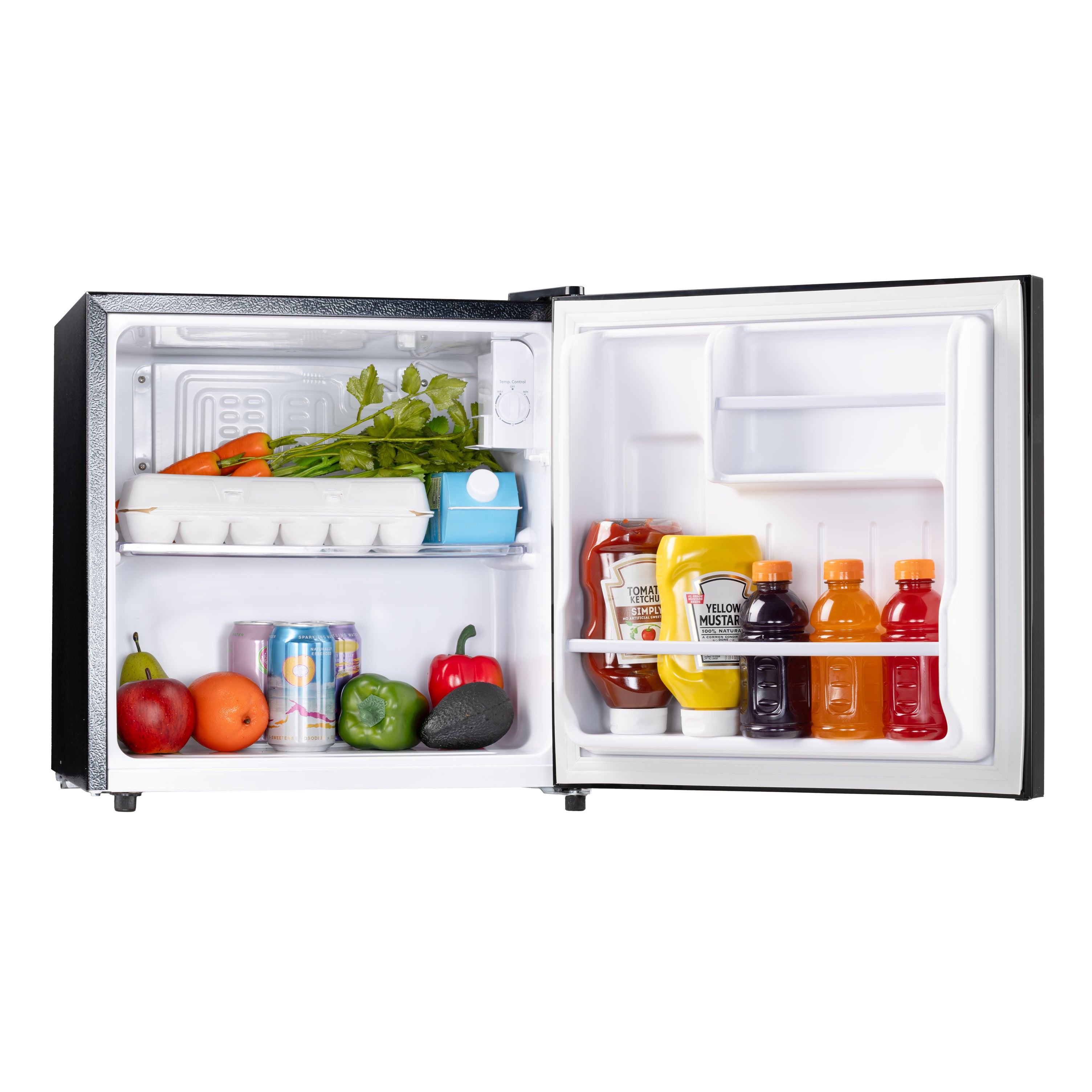 Furrion RV Refrigerator - 110V, 1.6 cu. ft., Black Glass Finish 1-6-CUFT-110V-REFRIGERATOR-NO-FREEZER