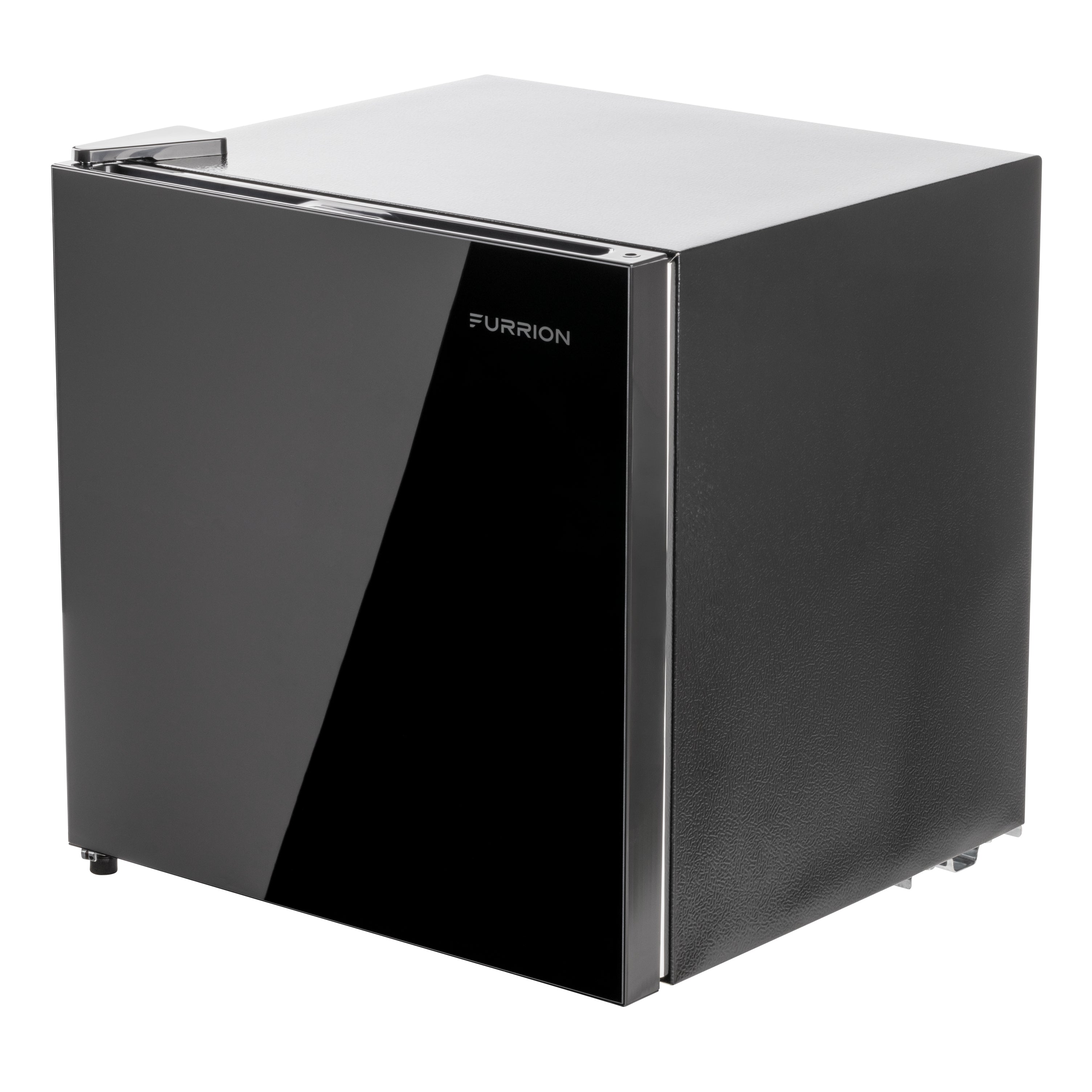Furrion RV Refrigerator - 110V, 1.6 cu. ft., Black Glass Finish 1-6-CUFT-110V-REFRIGERATOR-NO-FREEZER