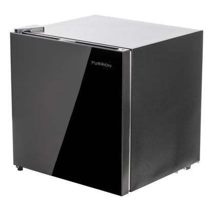 Furrion RV Refrigerator - 110V, 1.6 cu. ft., Black Glass Finish 1-6-CUFT-110V-REFRIGERATOR-NO-FREEZER