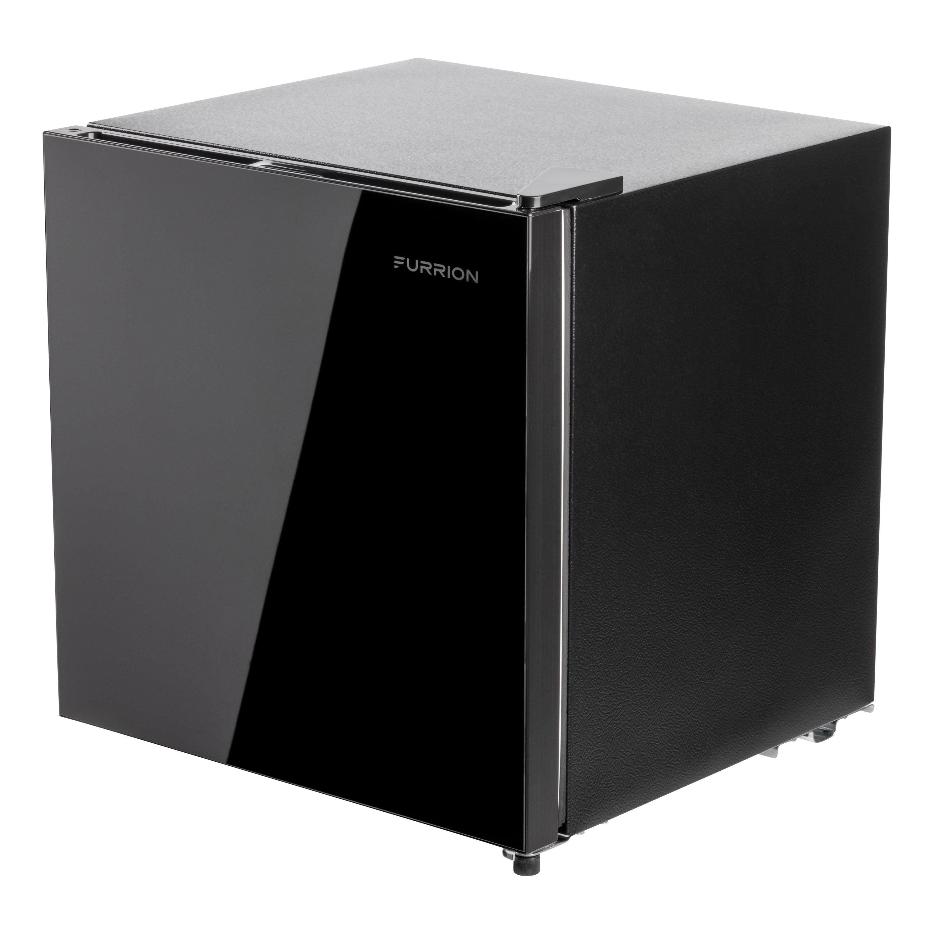 Furrion RV Refrigerator - 110V, 1.6 cu. ft., Black Glass Finish 1-6-CUFT-110V-REFRIGERATOR-NO-FREEZER