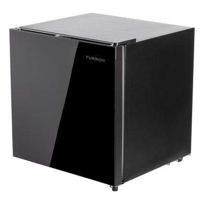 Furrion RV Refrigerator - 110V, 1.6 cu. ft., Black Glass Finish 1-6-CUFT-110V-REFRIGERATOR-NO-FREEZER