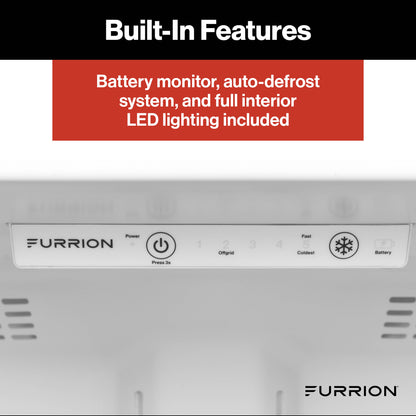 Furrion RV Refrigerator - 12V, 10.6 cu. ft. FURRION-10-6-CUFT-12V-2-DOOR-REFRIGERATOR
