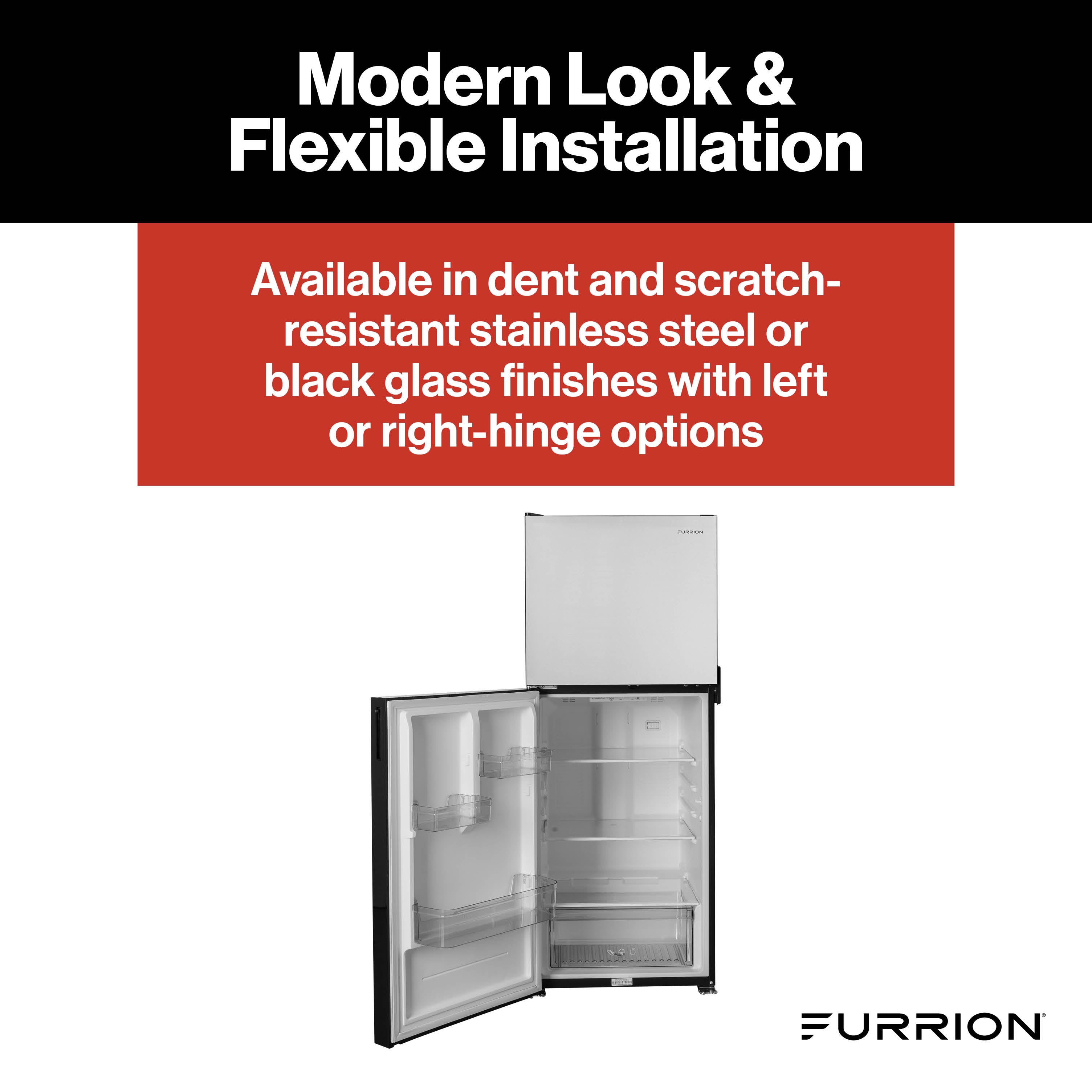 Furrion RV Refrigerator - 12V, 10.6 cu. ft. FURRION-10-6-CUFT-12V-2-DOOR-REFRIGERATOR