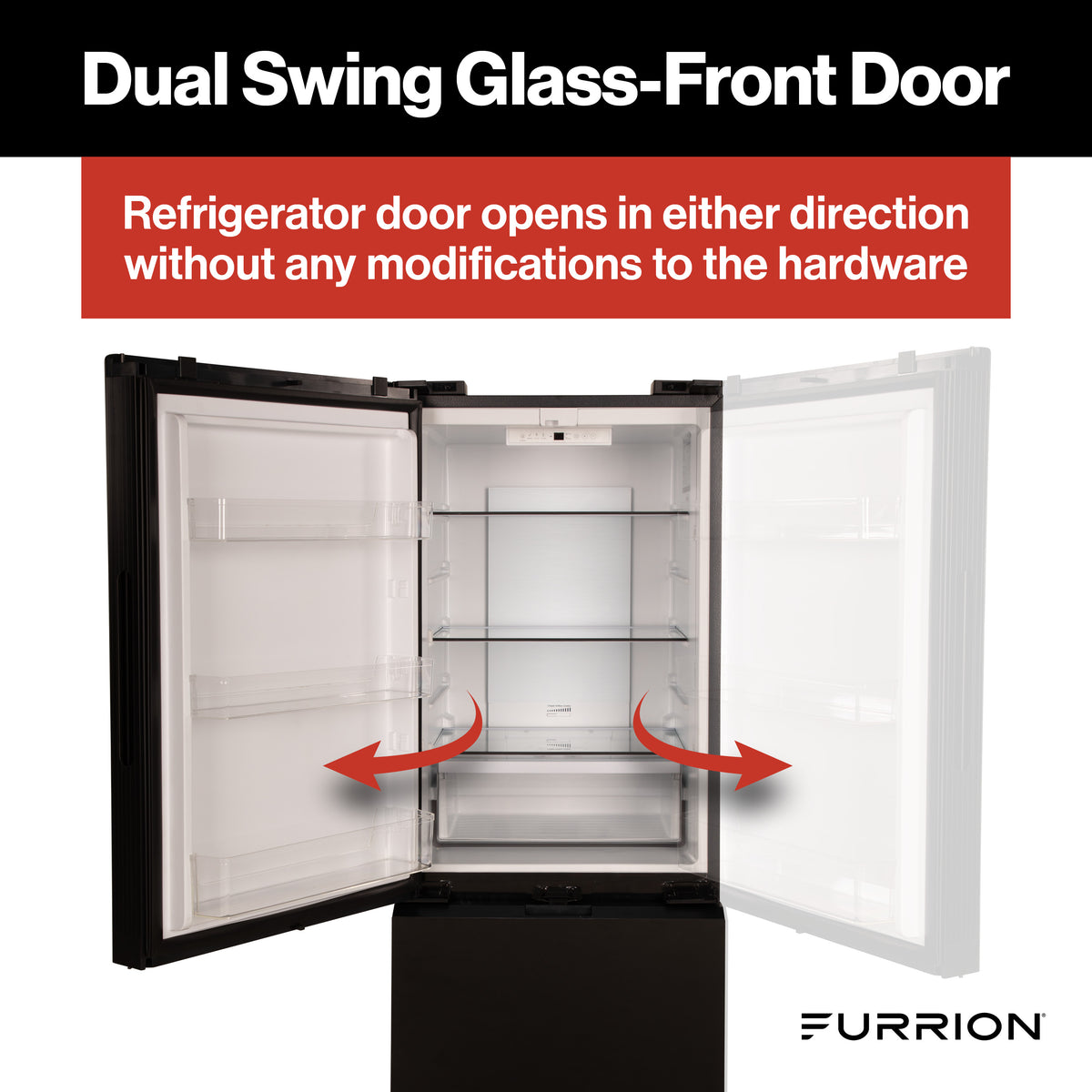 Furrion RV Refrigerator - 12V, 10.7 cu. ft., Dual Swing Doors, Bottom ...