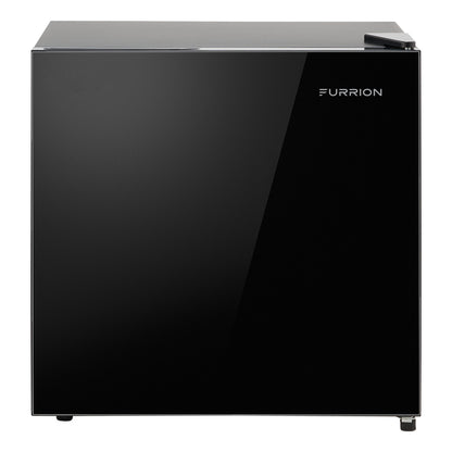 Furrion RV Refrigerator - 12V, 1.6 cu. ft., Black Glass Finish 1-6-CUFT-12V-REFRIGERATOR-NO-FREEZER
