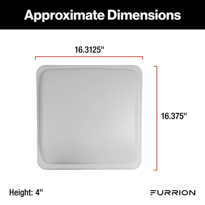 Furrion RV Roof Vent Fan Replacement Lid Kit - 16-5/16" x 4" x 16-3/8" White #C-FVF14D90A-PS-009 2023054272