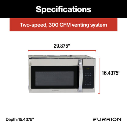 Furrion Over-The-Range Convection RV Microwave Oven - 1.5 cu. ft.