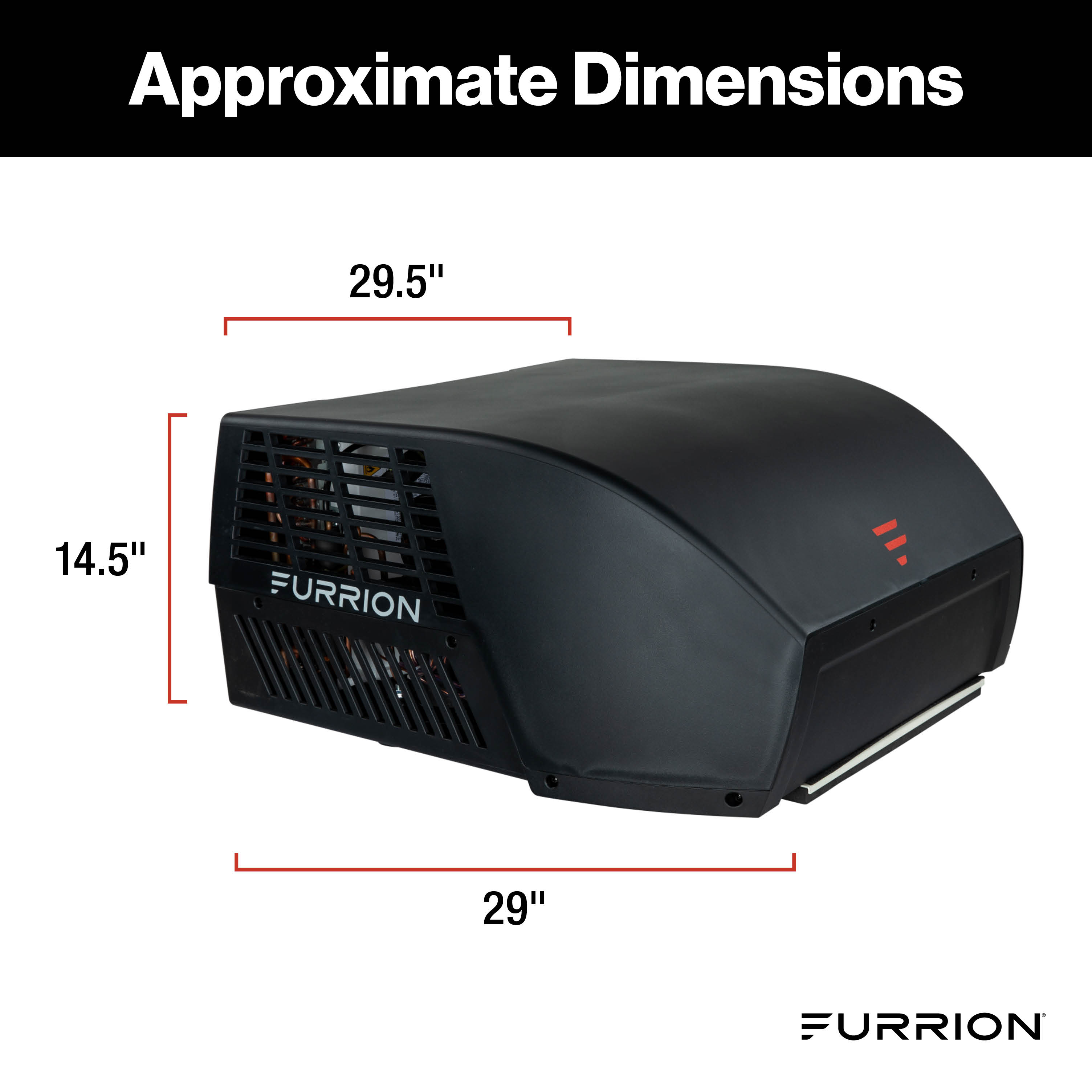 Furrion Chill® Cube Variable Speed RV Rooftop Air Conditioner (R32) - 18K BTU, Ducted