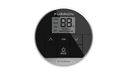 Furrion Chill® Multi-Zone RV Wall Thermostat - 3 Fan Speeds, Black (R410A Refrigerant Compatible) #FACW12ESZA-BL