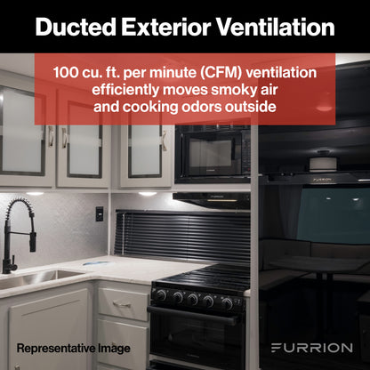 Furrion 12V Ductless RV Range Hood with Charcoal Filter