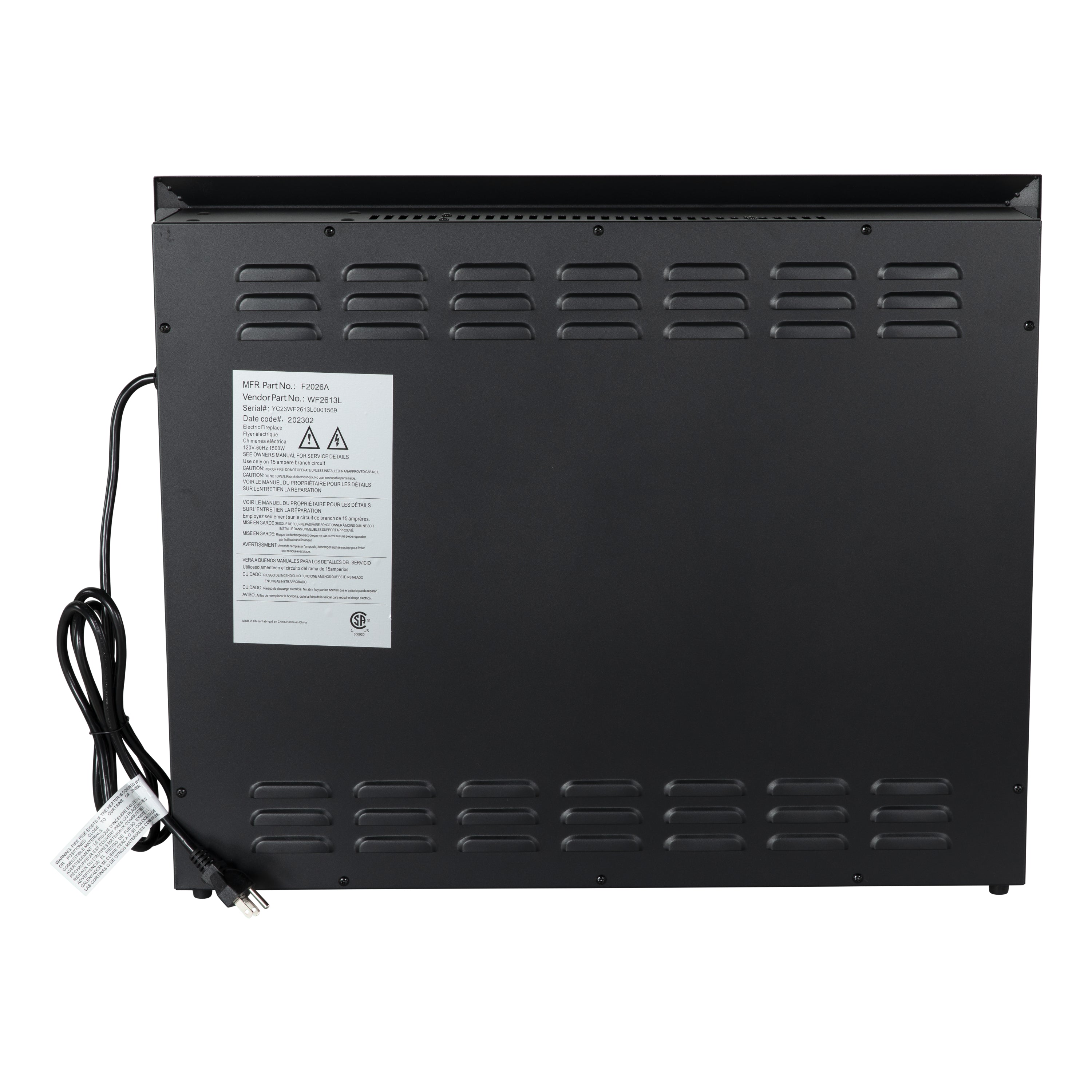 Greystone® Curved Electric Fireplace - 26" #WF2613L