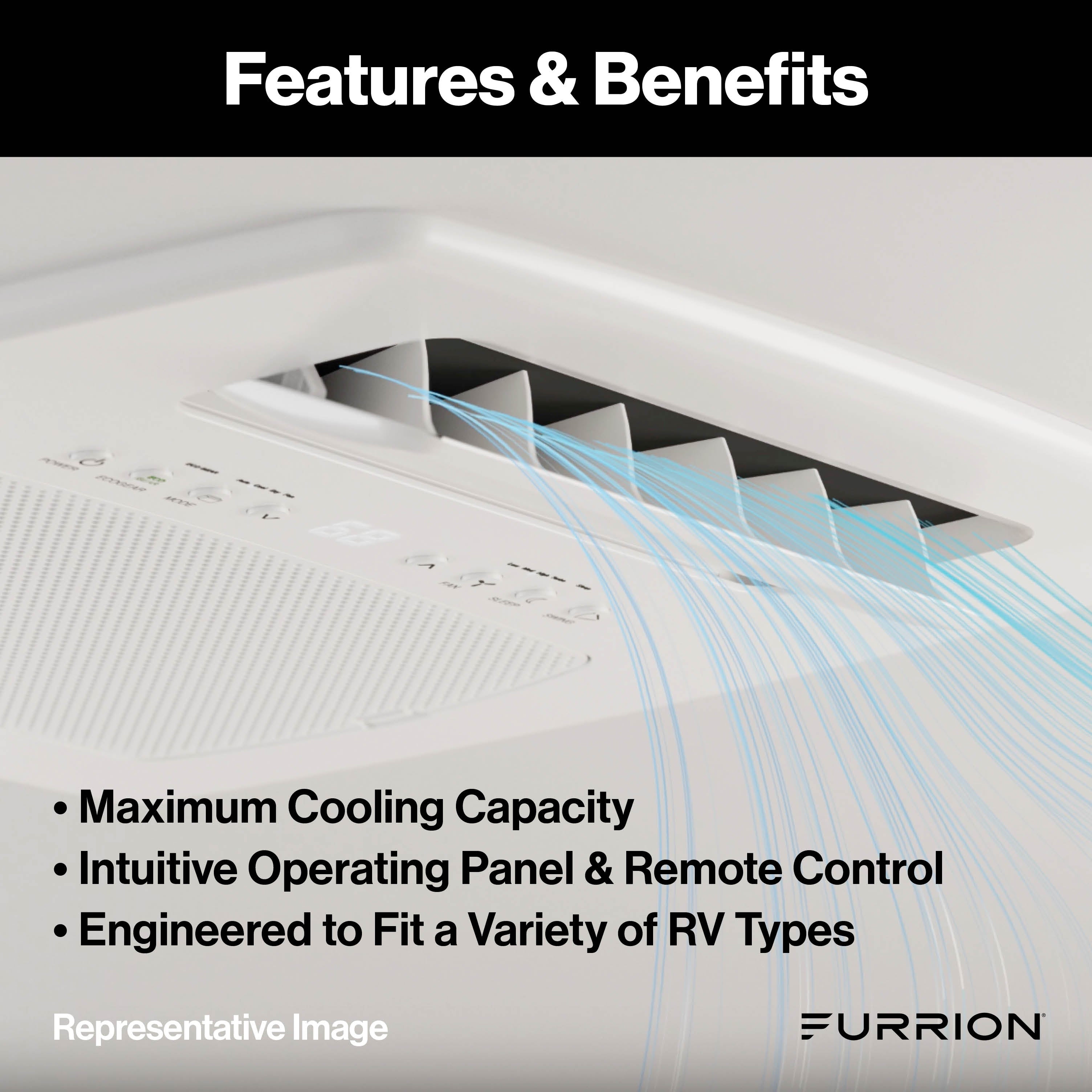 Furrion Chill® Cube Non-Ducted Air Distribution Box (R32) with Remote - White #FACT18MA-PS-AM