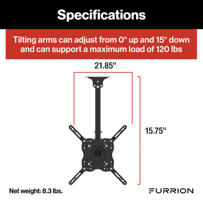 Furrion Aurora Universal Outdoor Ceiling Full Motion Mount #F2AA003ABBK