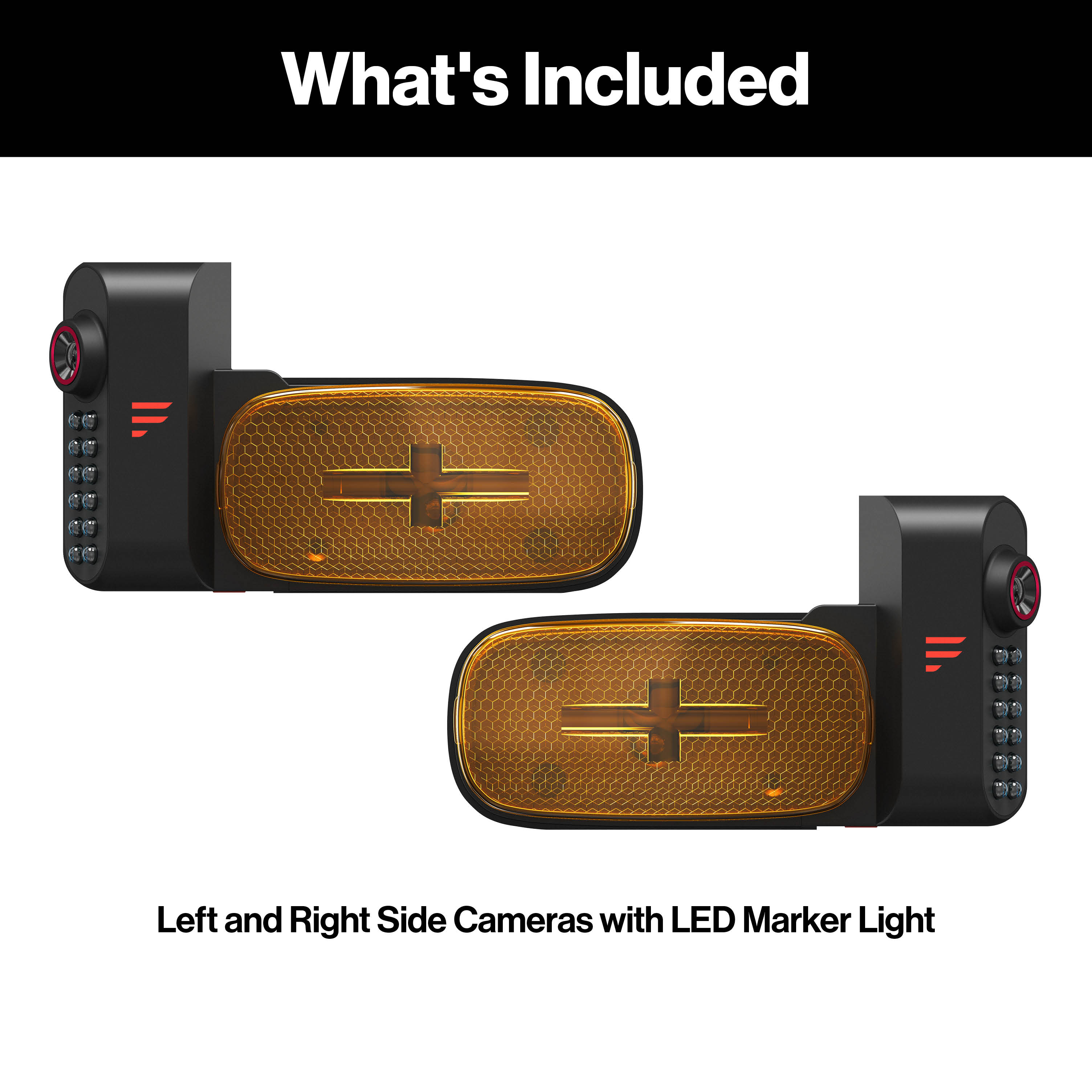 Furrion Vision S®+ RV Observation System - Left & Right Side Cameras with LED Marker Lights #FCEFDTASH