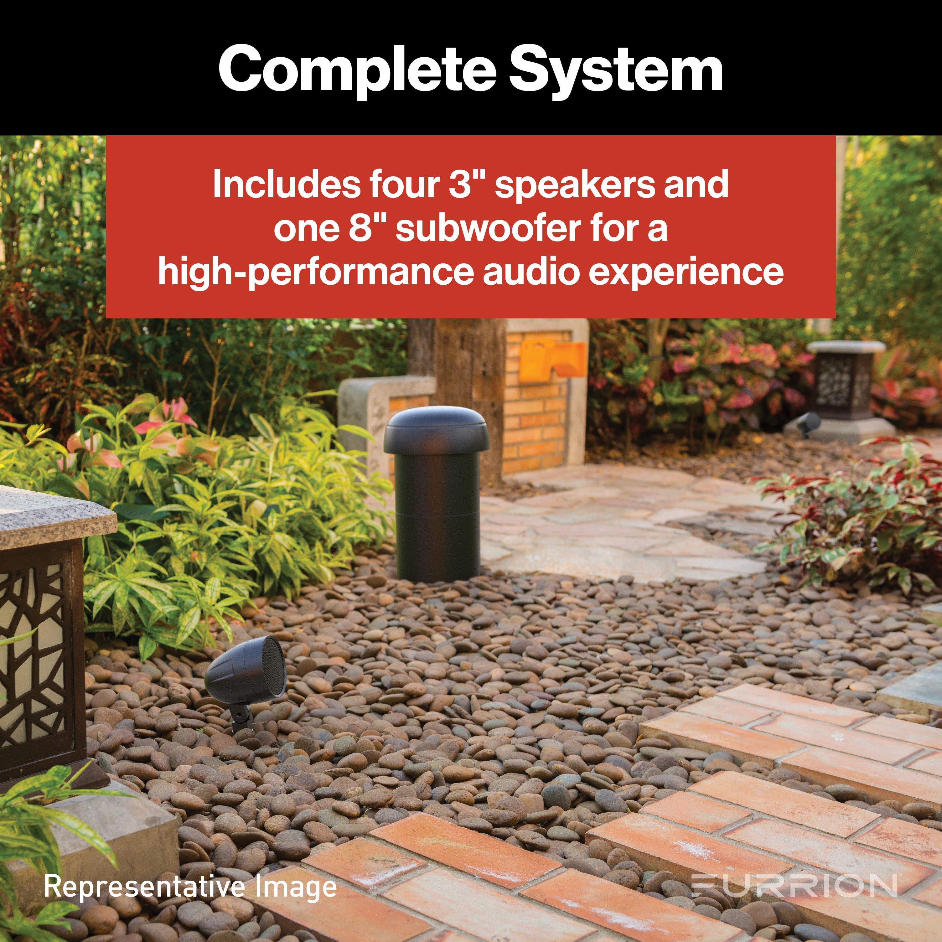 Furrion Aurora® 4.1 Landscape Speaker System Terrace Series