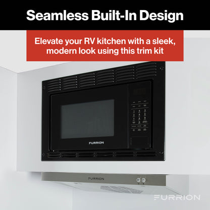 Furrion Trim Kit for 0.9 cu. ft. Built-In Convection Microwave Oven with Air Fryer #FMAML09-BL-TK