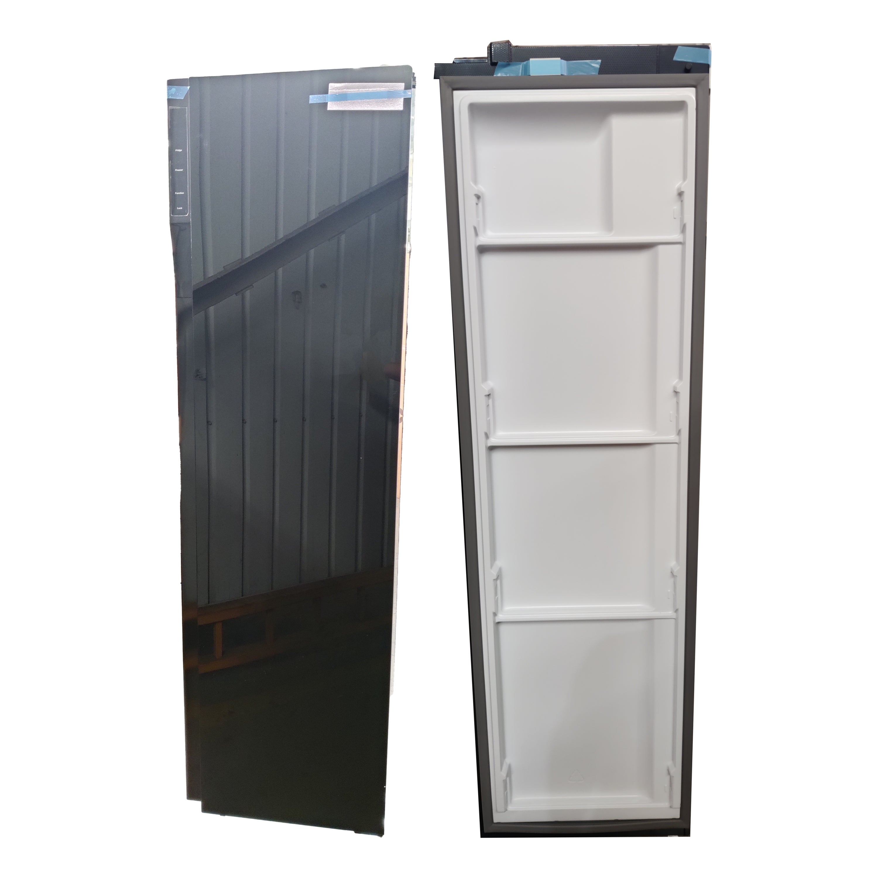 Furrion 20.6 cu. ft. Side-By-Side RV Refrigerator Door Body, Seal, Stopper & Cover for Display / Operation Module - Right #C-FCR21ACASA-007