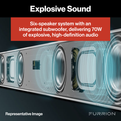 Furrion Aurora® 2.1 Outdoor Soundbar Speaker with Built-In Subwoofer #FSBNN30MST