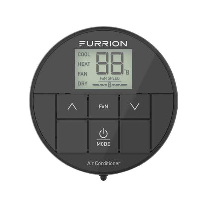 Furrion Chill® Single-Zone Basic Backlit LED Wall Thermostat - Black, 2 Fan Speeds (R32) #FACW10ESSA2-BL-AM