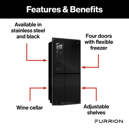 14 cu. ft. Built-in 4-door Refrigerator