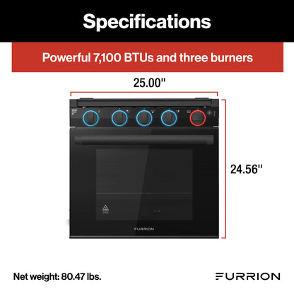 Furrion 2-in-1 RV Gas Range Oven - 21"