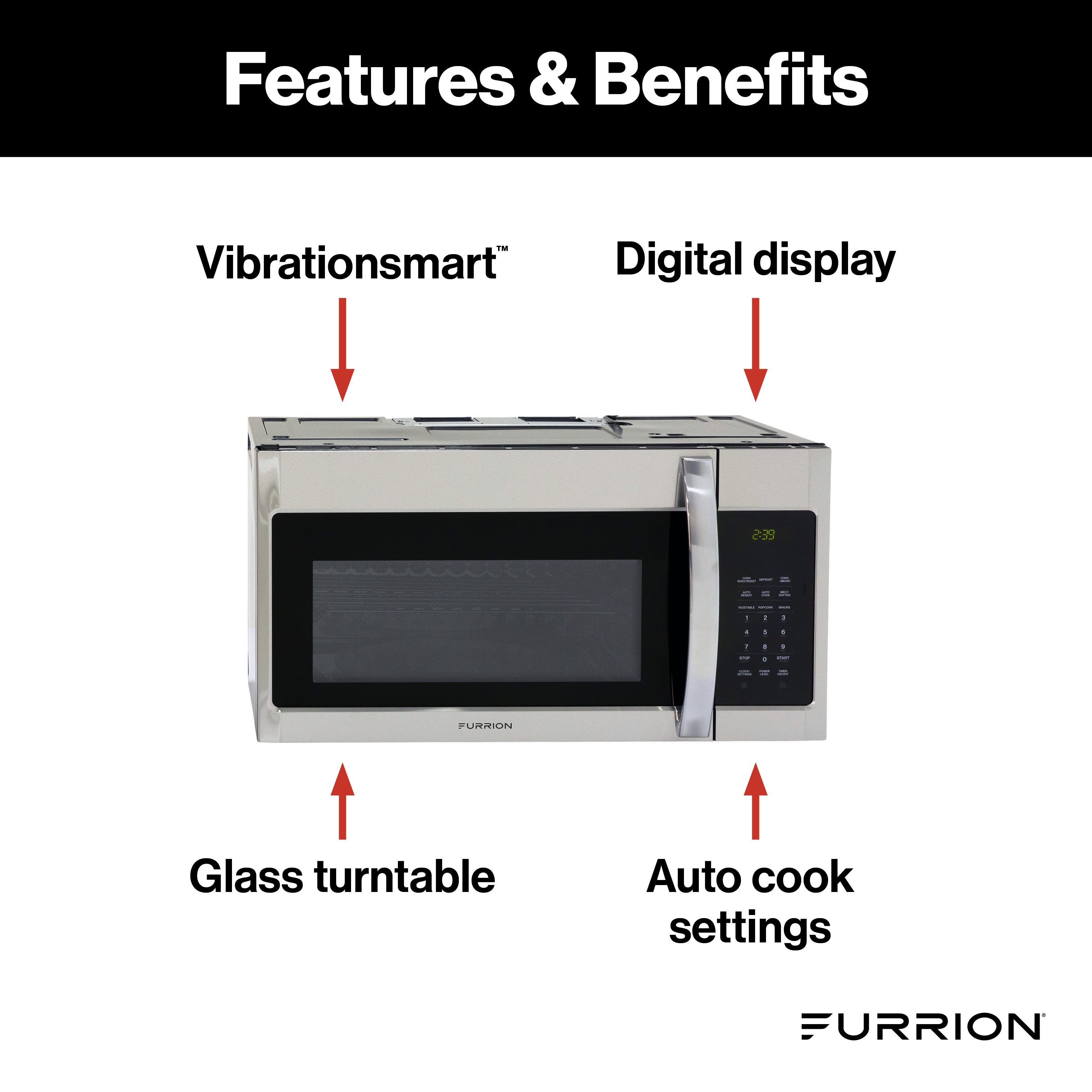 Furrion Over-The-Range Convection RV Microwave Oven - 1.5 cu. ft.