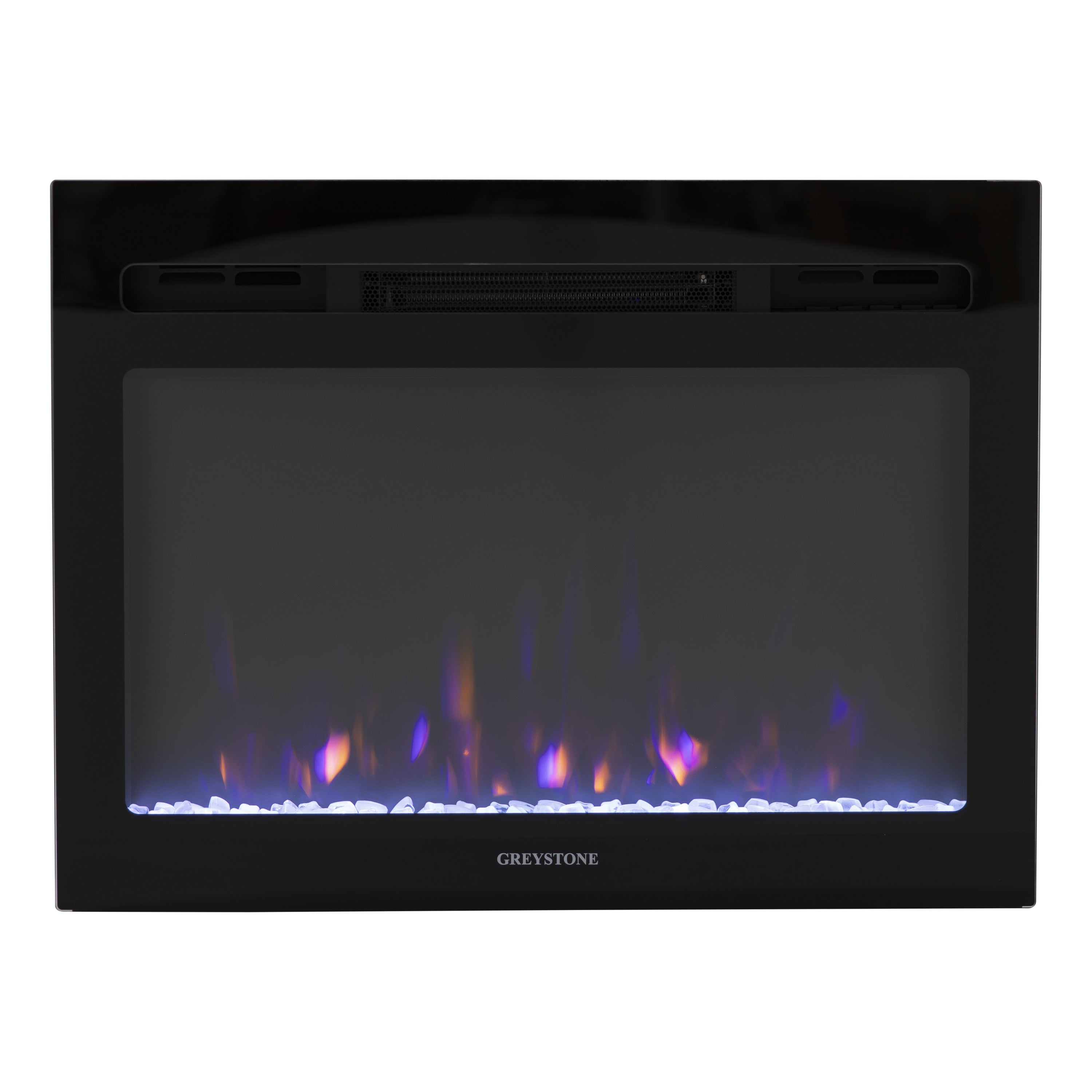 Greystone® 3-Color Crystal LED Wall Mount Fireplace - 26" with Remote #F2655BCFW