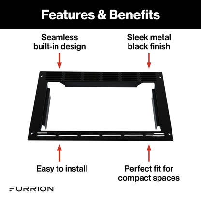 Furrion Trim Kit for 0.9 cu. ft. Built-In Convection Microwave Oven with Air Fryer #FMAML09-BL-TK