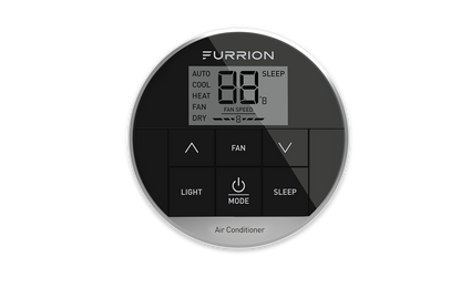 Furrion Chill® Multi-Zone RV Wall Thermostat - 3 Fan Speeds, Black (R410A Refrigerant Compatible) #FACW12ESZA-BL