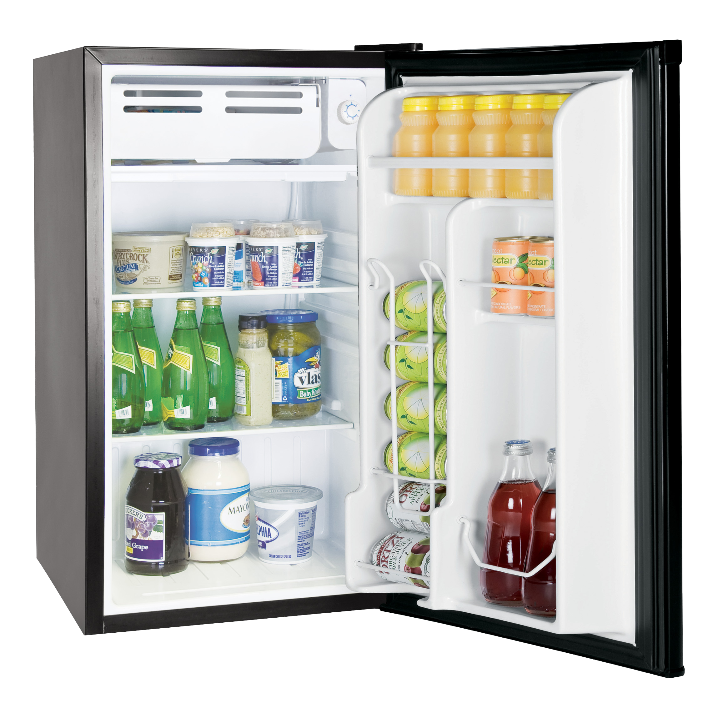 Everchill® by Furrion RV Refrigerator - 110V, 3.2 cu. ft., Black with Stainless Steel Trim
