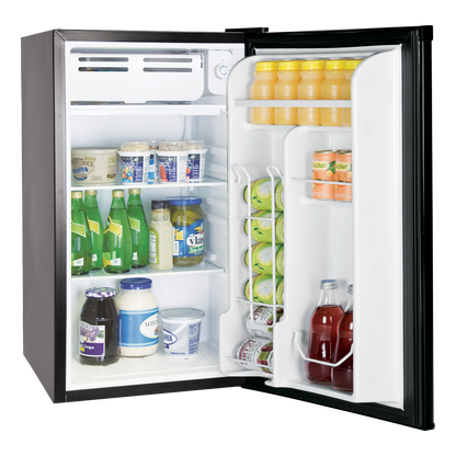 Everchill® by Furrion RV Refrigerator - 110V, 3.2 cu. ft., Black with Stainless Steel Trim